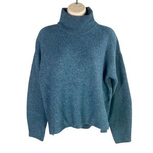 Abercrombie Fitch Ribbed‎ Turtleneck Sweater Womens Small Cozy Chunky Knit